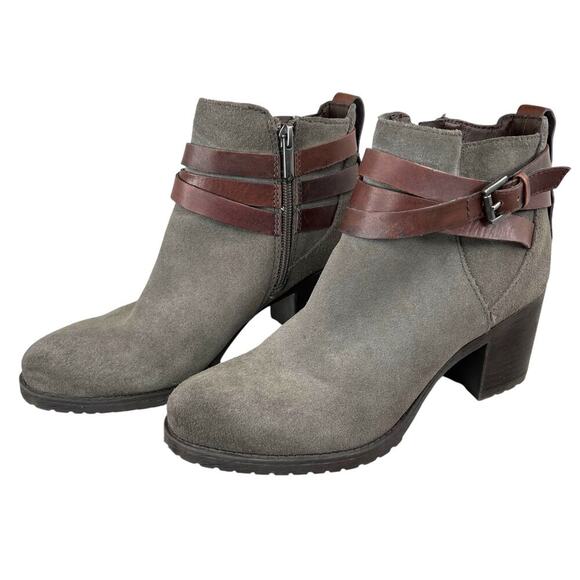 SAM EDELMAN the Hannah Lug Sole Booties in Gray Women's Size 7 - Picture 12 of 15